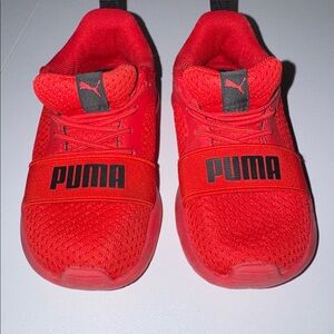 Puma Kids Vibrant Red Sneakers